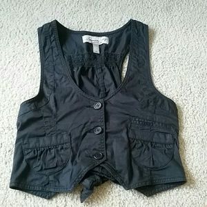 American rag black vest